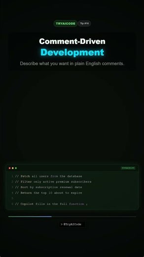 Turn comments into working code instantly 💬 #coding #correctcoding #ai