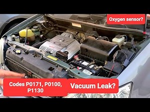 7 Codes Found ON Lexus RX300 2000, P0171 Vacuum Leak, P0100, P0110, P1130, P1150, P0500