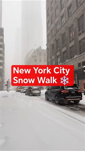 New York City Snow Walk ❄️ | The Most Beautiful Winter Tour in NYC #newyork #snow #nyc