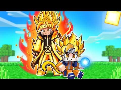 I was born as Naruto with Goku's powers in Minecraft.