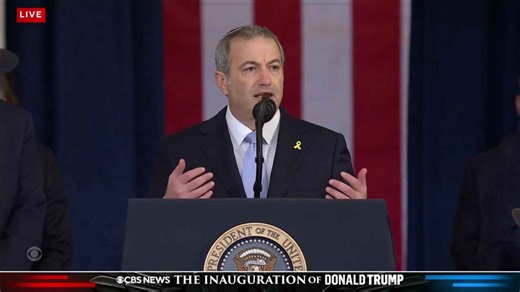 Watch Rabbi Ari Berman's prayer for President Donald Trump during his swearing-in ceremony