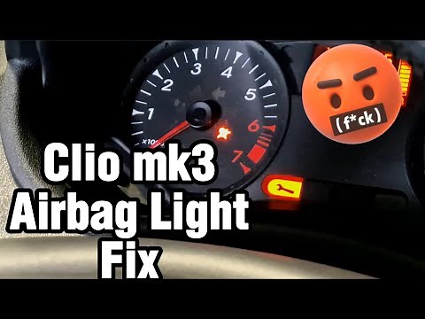 Renault clio airbag light fix DF071 squib replacement