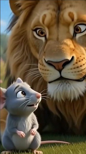 The Lion and The Mouse #kidsstory #kidsvideo #moralstory #lionandmousestory #videoforkids #shorts