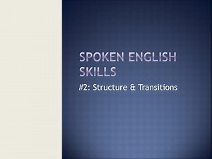 PPT - Spoken English Skills PowerPoint Presentation, free download - ID:2523112