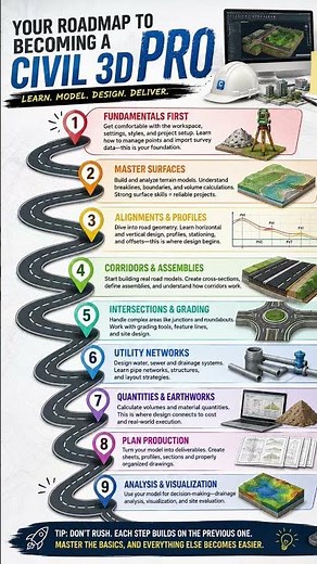 Your Civil 3D Learning Roadmap | Master Civil 3D Step by Step (Beginner to Pro)