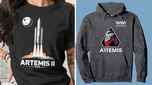 Celebrate Artemis II's moon flyby with top merch, T-shirts and more