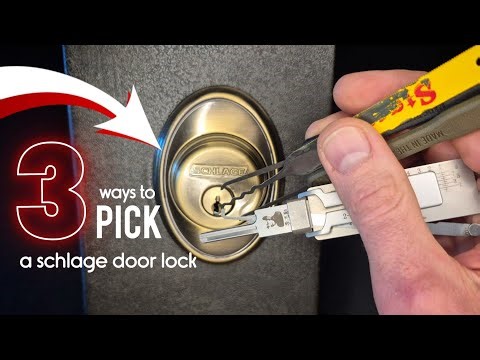 3 methods to pick a Schlage lock