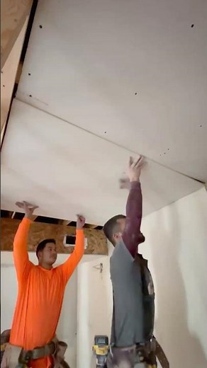 🔥Hanging Drywall Like a Pro! Fast Ceiling Install & Satisfying Cutouts ⚡