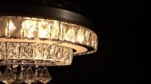 Watch Crystal Ceiling Fan Display on Amazon Live
