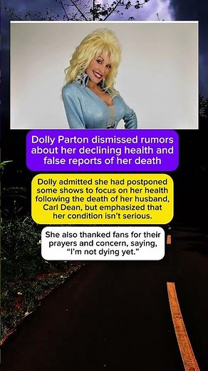 Dolly Parton Shuts Down Death Hoax, Assures Fans She’s “Not Dying Yet” #dollyparton