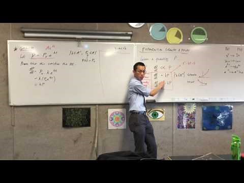 Exponential Growth and Decay (2 of 4: Satisfying the DE by integration/differentiation)