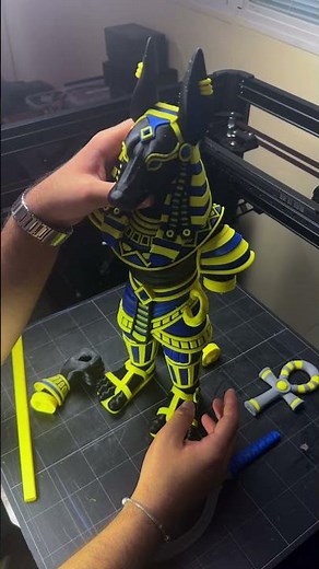 Forged in the protective hands of Anubis, this power turns printer into a multi-color #3dprinting