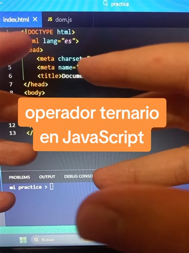 operador ternario en JavaScript