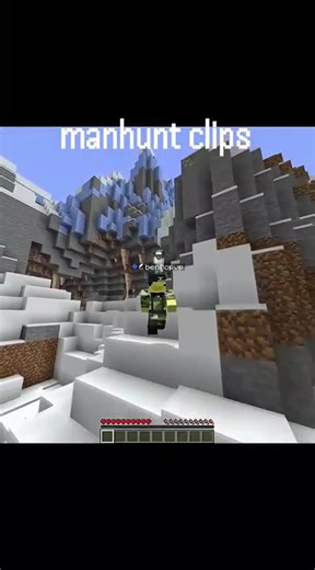 manhunt clutch in multiplayer 😎#minecraft #clutchchallenge #gaming