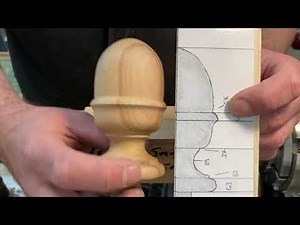 Turn with me - Acorn finial demonstration