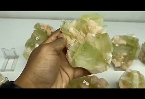 Cubic Shape Apophyllite With Stilbite crystals 16 pieces 5.9 kgs weight lot Available #apophyllite #apophyllitecrystal #apophyllitecluster #apophyllitespecimen #stilbite #stilbitecrystal #mineral #minerals #mineralsforsale #mineralspecimens #rareminerals #zeolite #zeolites #zeolitecrystal #indianmineral #indianminerals | Apophyllite Minerals