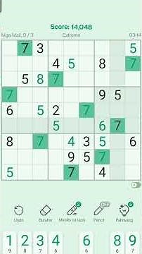 Easily Solved Extreme Level Sudoku