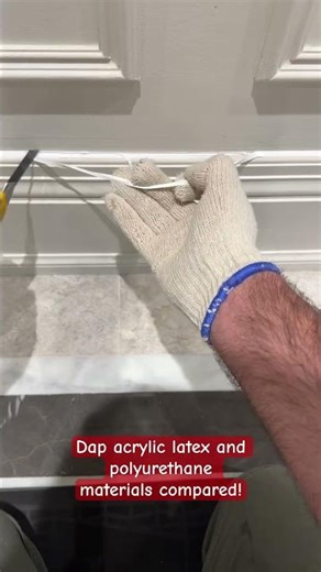 Dap acrylic latex and polyurethane materials compared! #caulking #diy