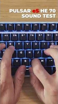 ASMR Typing Sound Test Pulsar eS HE 70 Gaming Keyboard #asmrkeyboardsounds