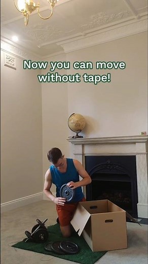 No tape, 20 kg load, moving box