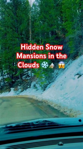 😱 Hidden Luxury Homes on a Snowy Mountain Top ❄️🏔️ | Winter Wonderland in Utah #nature #snow #yt