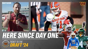 Here Since DAY ONE of Senior Bowl Practice | Ticket to the Draft Podcast | Washington Commanders