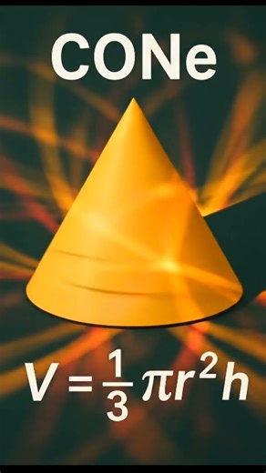 Cone ka Volume Kaise Nikalte Hain? 3D Model + Formula + Example