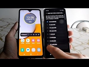 Samsung a13 lock screen timeout