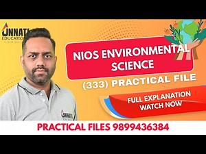 NIOS EVS 333 Solved Practical File | Full PDF Solution & Format Explained ! #nios #niosclass12