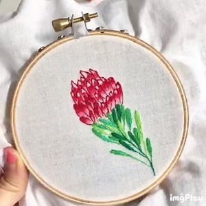 Watch this king protea grow, one thread at a time. 🌺 #DesignZen Video by Needly: https://www.instagram.com/_needly_/ | Tastemade Home