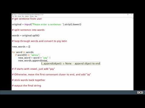 Python Course Pig Latin Translator Part 2