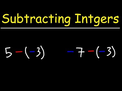 GED Math - How to Subtract Positive and Negative Integers