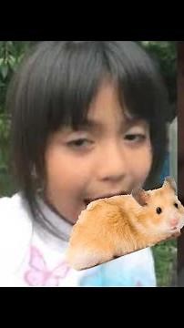 Little girl eats live hamster