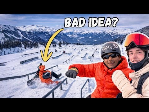 We Rode the Biggest Snowpark in the WORLD… It’s Insane