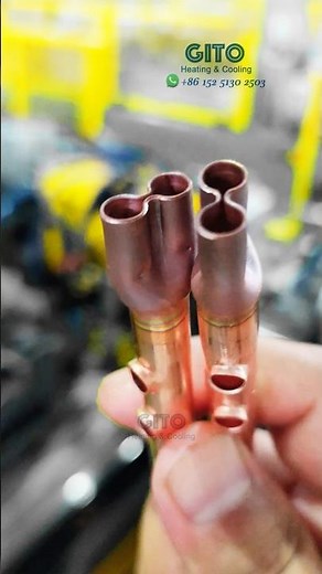 Copper Tee Branch Tube End Forming for Air Conditioning