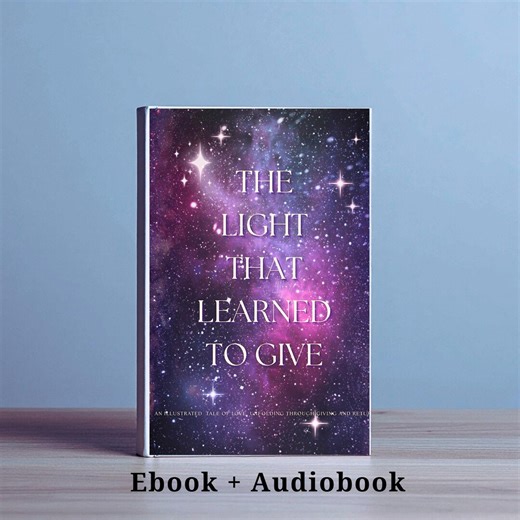 Digital Illustrated Audiobook MP3   Ebook PDF — the Light That Learned to Give, Calm Bedtime Story for Adults & Children - Etsy