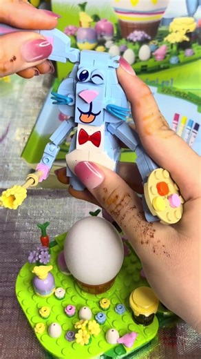 Easter Bunny Lego set!🐰💚💙 #easter #lego #shorts