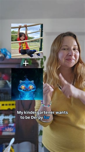 Bek Strong on Instagram: "No spend Derpy Part One! 🥰🥰🥰 It's already turning out way cuter than I hoped it would be! Raise you hand if you're ready to see sooooo many Kpop Demon Hunters and friends for Halloween 🤣🤣🥰🥰 . . . . . #kpopdemonhunters #derpy #cosplay #halloween #diymom"