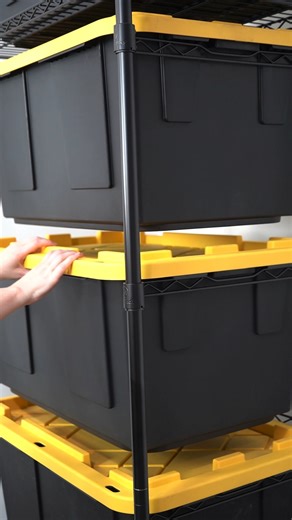 SafeRacks on Instagram: "Plot twist: the bin rack goes sideways 🔄 Meet the side-load bin rack. A new way to store your bins with the same clean organization, easy access, and clutter-free garage floor as our orignal bin rack. #SmartStorageSolutions #garagestorage #garageorganizing #homeorganization #storagebins #GarageStorageSolutions #organizationhacks #organizationideas"