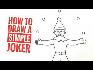 How to draw a Simple Joker - 2 || Step by step || by Smiham Art Classes ||