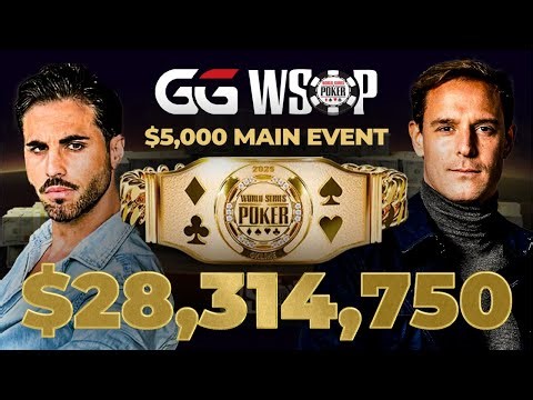 WSOP 2025 MAIN EVENT - MESA FINAL - 4,000,000$ para el ganador