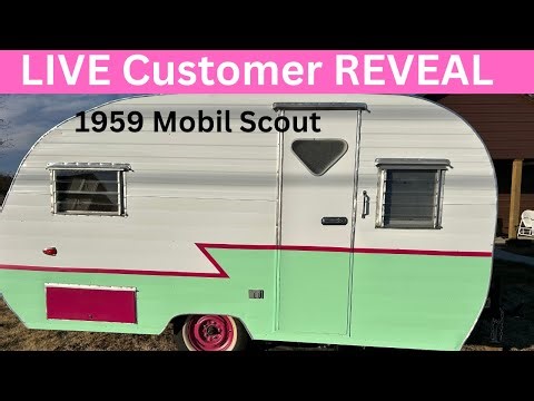 EP 416 1959 Vintage camper LIVE customer Reveal Mobil Scout