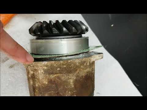 Volvo Penta SX-M outdrive cone clutch replacement, lapping, Part 3