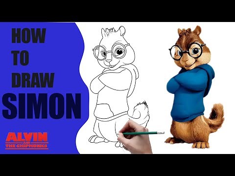 How To Draw Simon From Alvin And The Chipmunks|| Step by step Tutorial