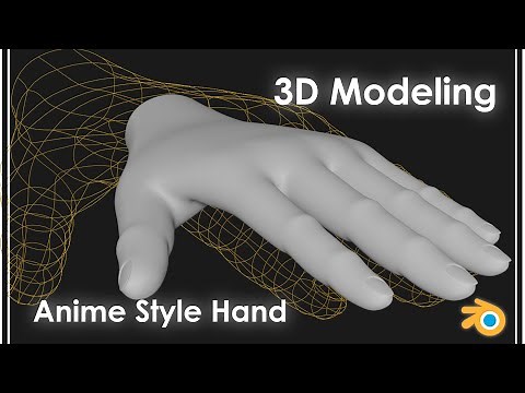 How to make a Female Anime Hand - 3D Blender Eevee Modeling
