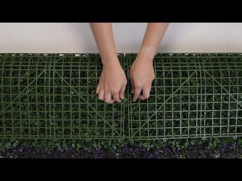 Lavender Myrtle– Artificial Hedge Panel for Green Walls (40"x40")