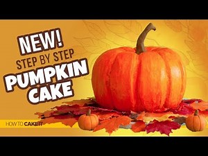 How To Make An EASY Buttercream Pumpkin Cake by Ebuka U | How To Cake It Step By Step