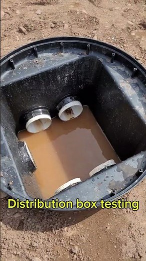 Distribution box for septic field #construction