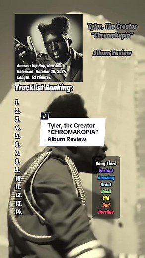 Tyler the Creator Chromakopia Album Review