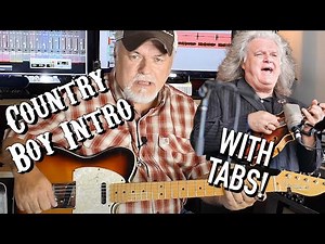 Guitar Lesson (WITH TABS) - Country Boy Intro - Ricky Skaggs